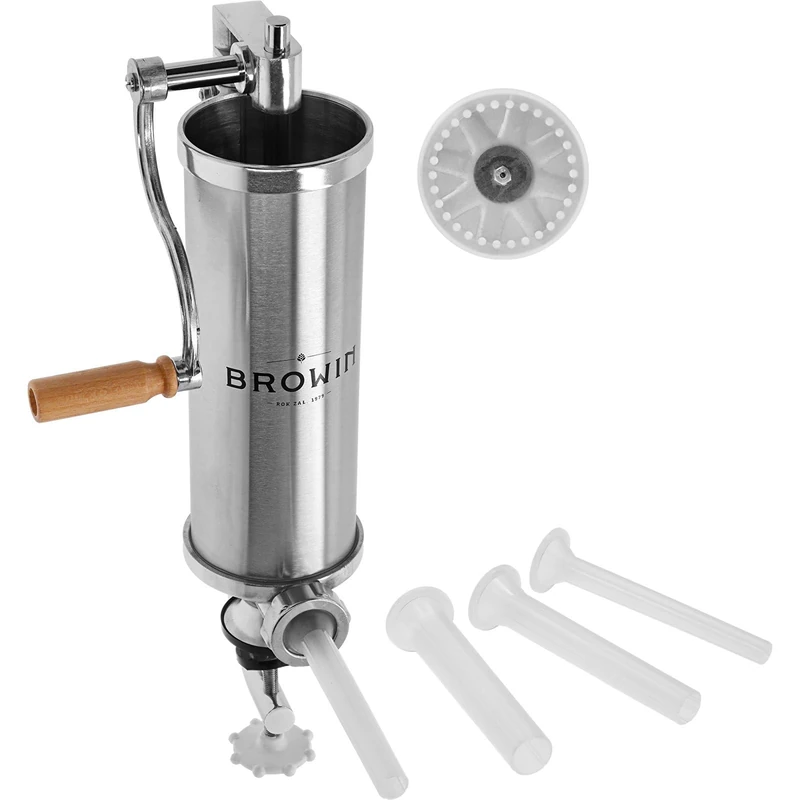 Browin 311007 Vertical Sausage Stuffer Machine 2,5 kg Stell Manual Sausage Filler