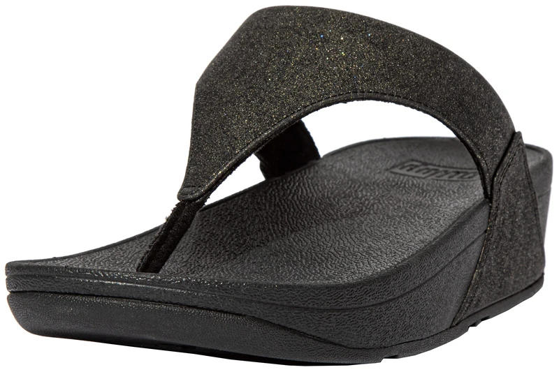Fitflop Women's Lulu Wedge Sandal, All Black, 6 UK