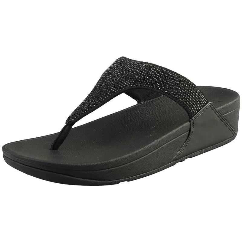 Fitflop Women's Lulu Wedge Sandal, All Black, 8 UK - Image 1