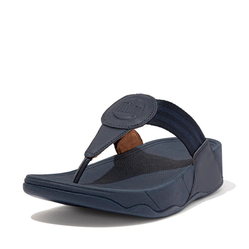 Fitflop Women's Walkstar Webbing Toe-Post Sandals, Midnight Navy, 9 - Image 1