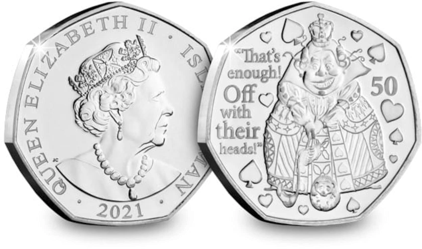 2021 Alice in Wonderland 50p Coins (The Queen of Hearts)