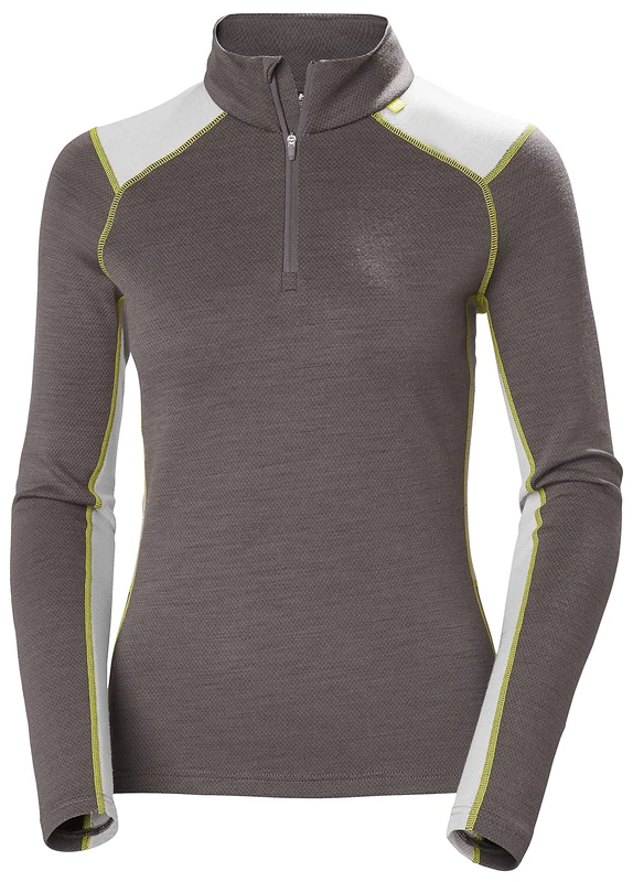 Helly Hansen Women's W Lifa Merino Midweight 1/2 Zip Jacket, Sparrow Grey, XL