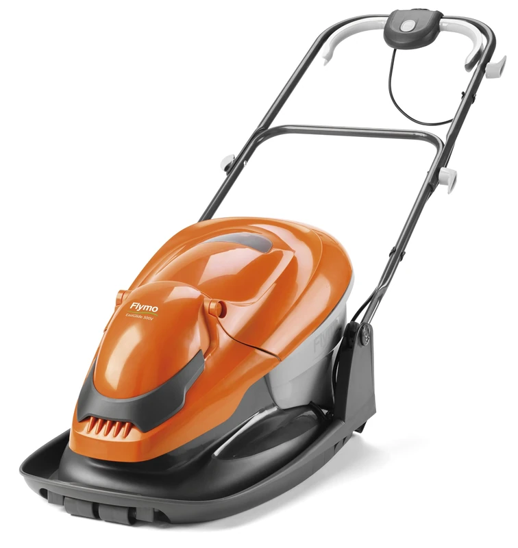 Flymo EasiGlide 300V Hover Collect Lawn Mower - 1700 W Motor, 30 cm Cutting Width, 20 Litre Grass Box, Folds Flat, 10 m Cable Length, Orange and Grey