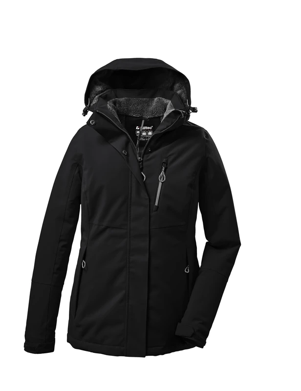 Killtec KOW 140 WMN Women's Outdoor Jacket with Removable Hood Waterproof Windproof Breathable