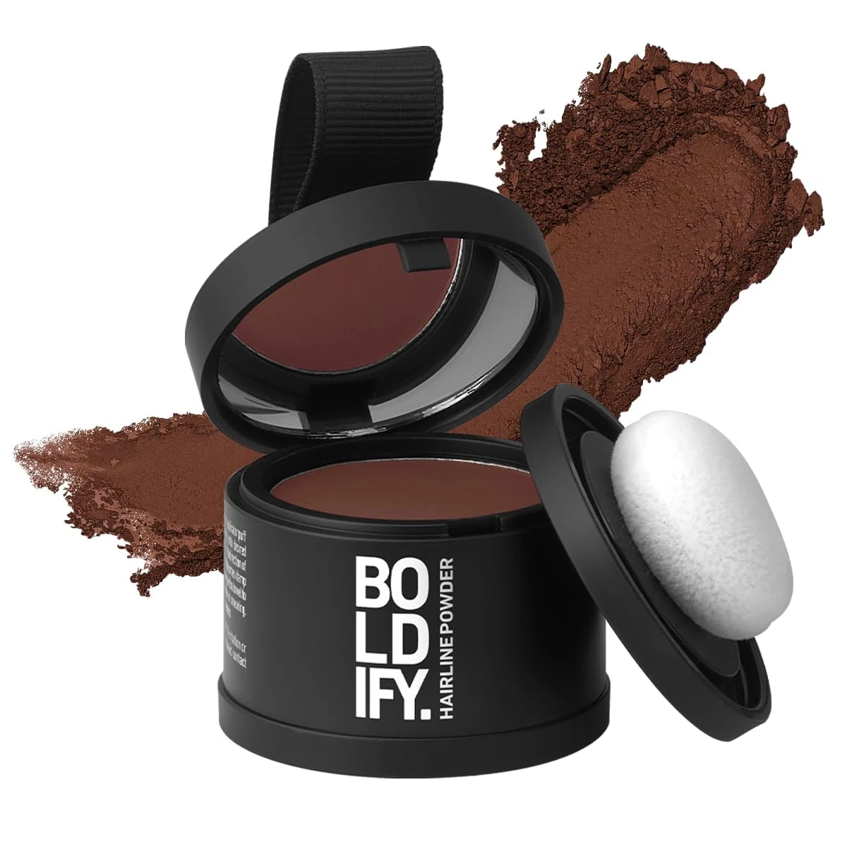 BOLDIFY Hairline Powder - Root Touch Up Hair Color for Gray Coverage - Bald Spot Concealing Hair Powder for Women and Men - 24-Hour Stain-Proof - Auburn