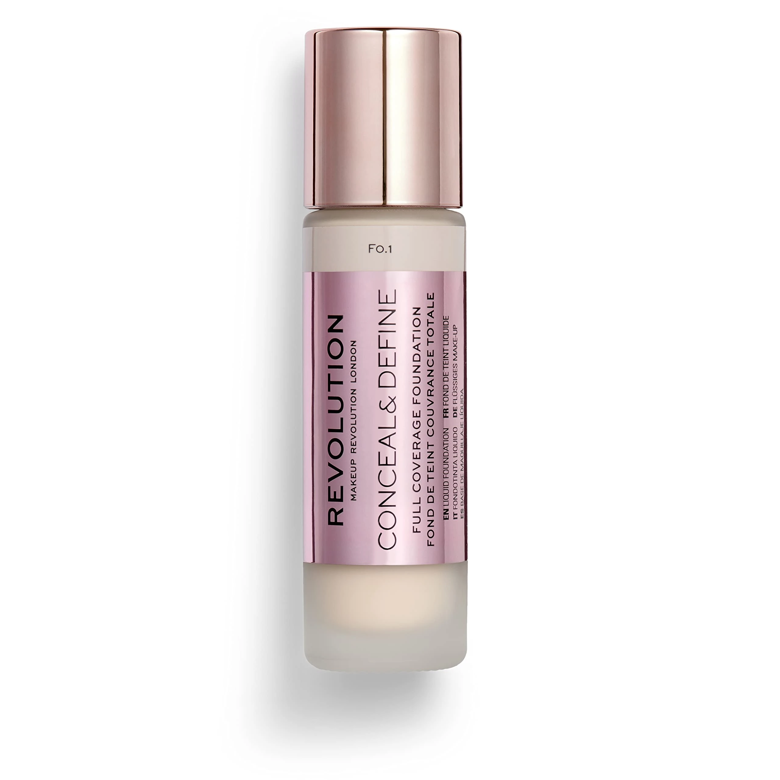 Revolution Conceal & Define Concealer, Lightweight, Long-Lasting, Full Coverage Face Makeup, C0.1, 4g