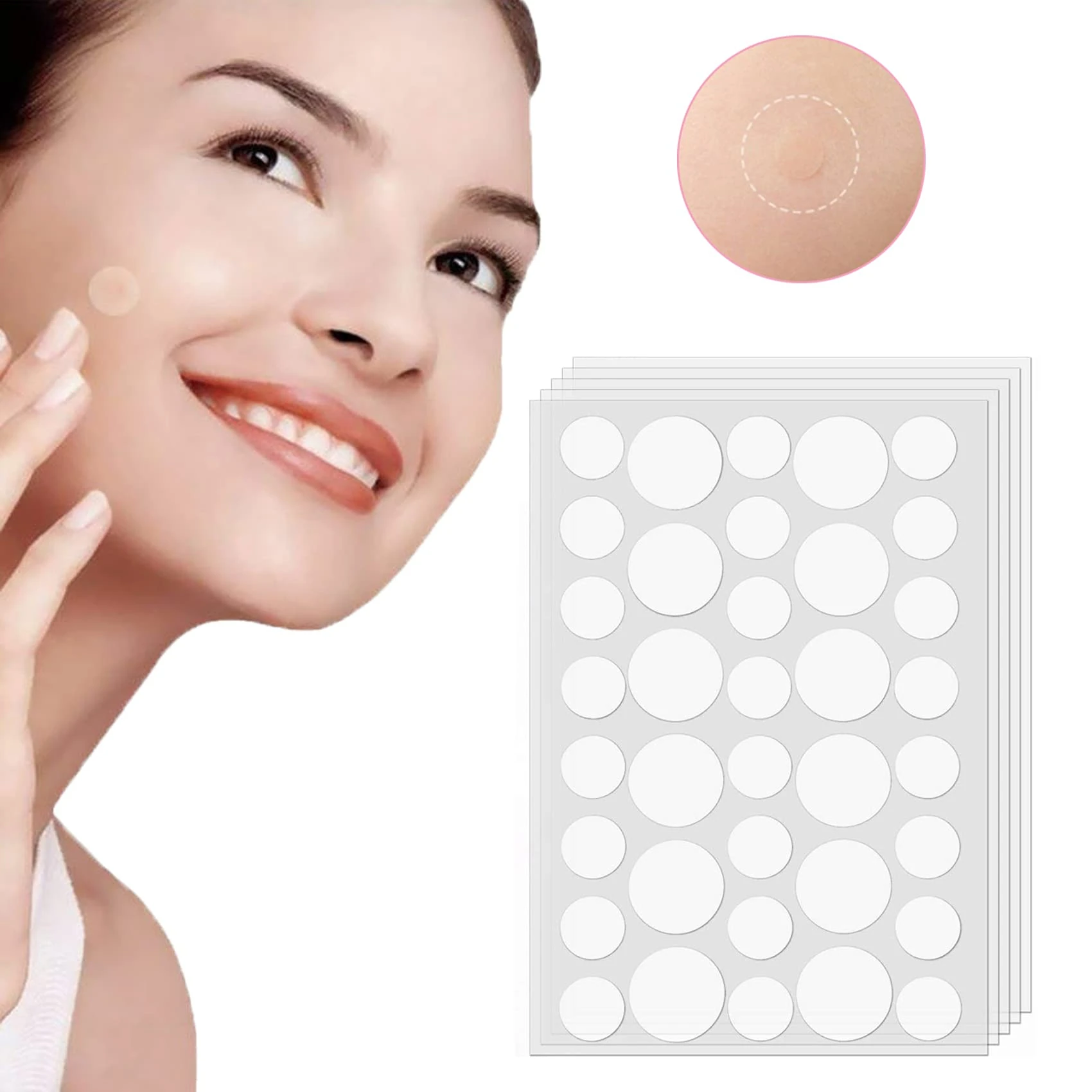 Rpanle Acne Patches[180 Patches], Invisible Hydrocolloid Spot Patches, Dots for Spots Pimple Patches, Effectively Calms & Relieves Acne, Facial Care