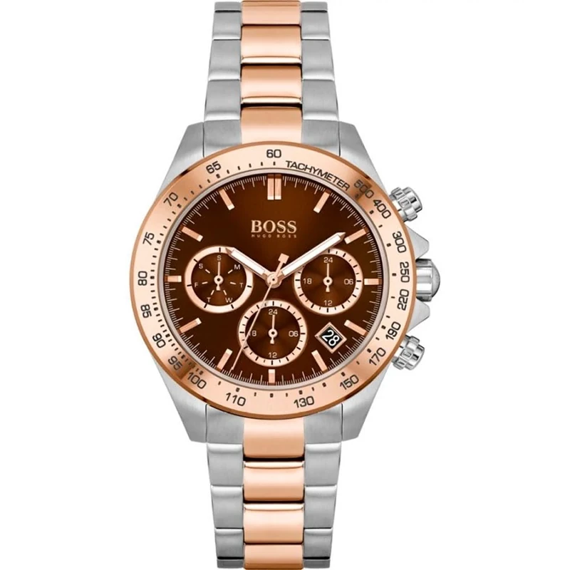 BOSS Analogue Multifunction Quartz Watch for Women Novia Collection with Two-Tone Stainless Steel Bracelet - 1502617