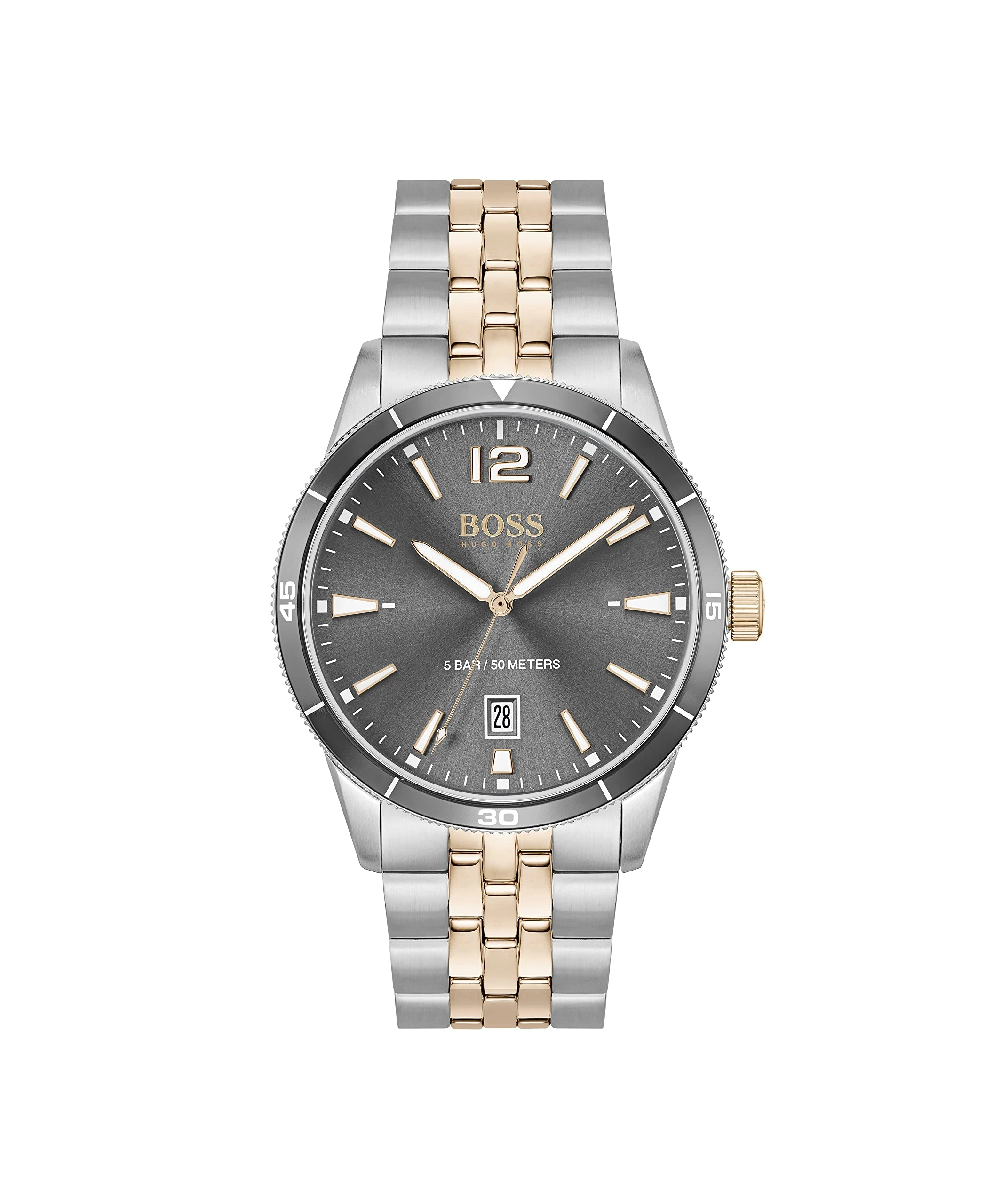 BOSS Analogue Quartz Watch for Men with Two-Tone Stainless Steel Bracelet - 1513903