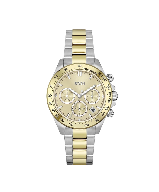 BOSS Analogue Multifunction Quartz Watch for Women Novia Collection with Two-Tone Stainless Steel Bracelet - 1502618