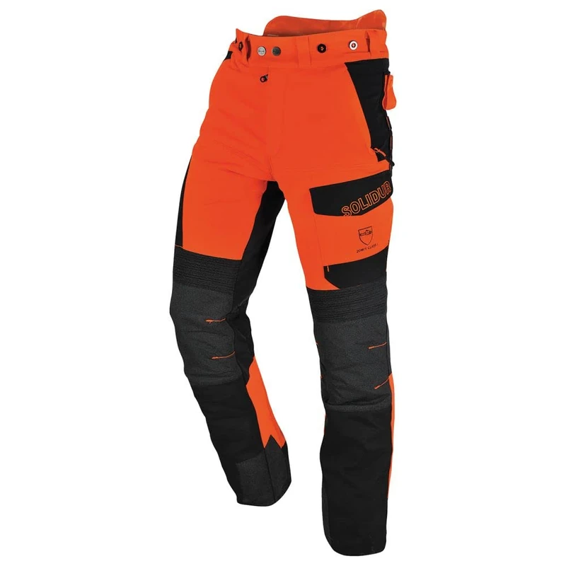 Solidur INPAOR - Infinity - Type A Class 1 - Chainsaw Trousers - Exceptional Comfort and Protection - Size 4XL - Orange