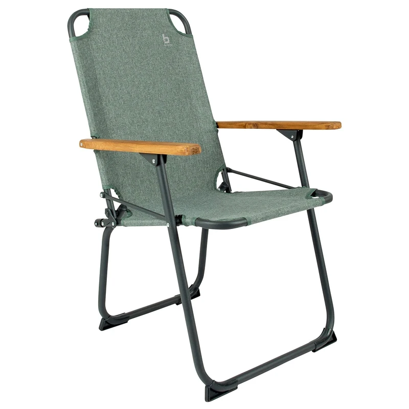 Bo-Camp Bushwick Garden Folding Camping Chair Aluminium Wood 100 kg Green