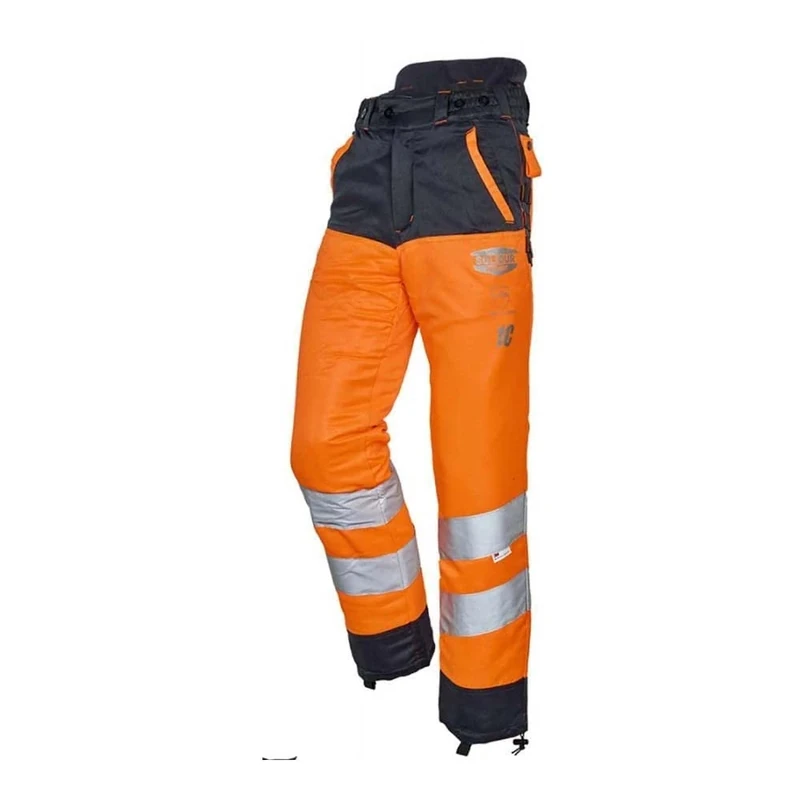 Solidur HVPA1COR-XS Glow Type C Class 1 Trousers, Orange, Size XS - Image 1