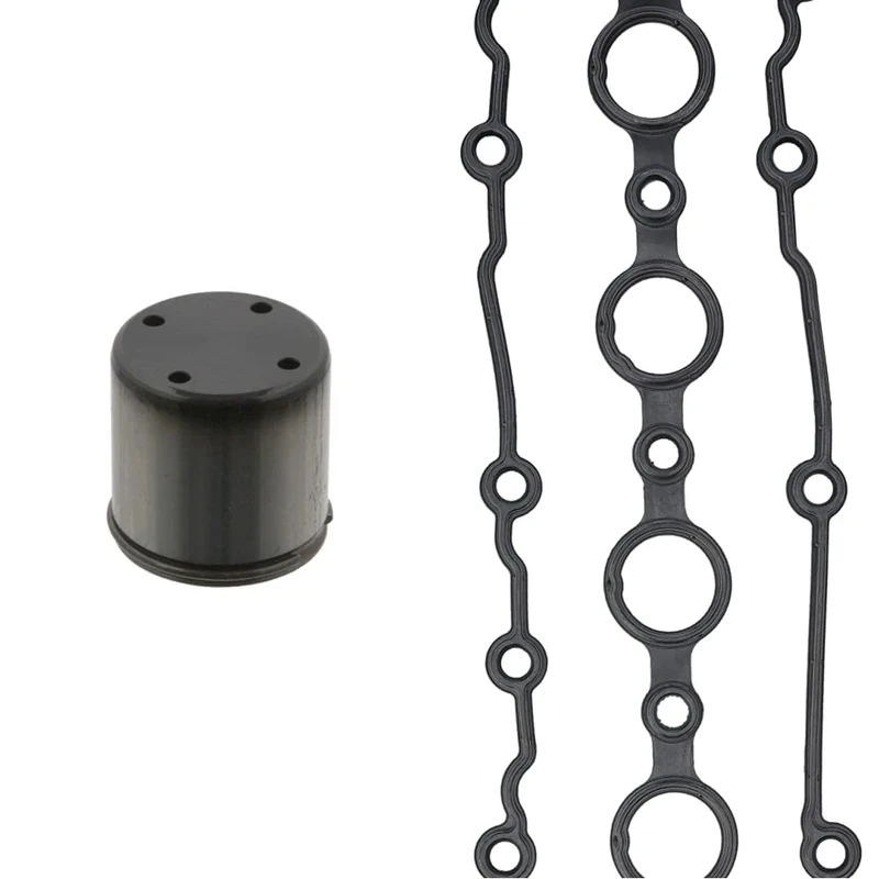 febi bilstein 37162 Cam Follower for high-pressure pump, pack of one & bilstein 33540 Rocker Cover Gasket, pack of one