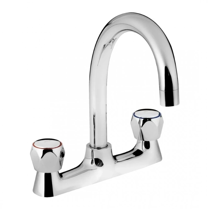 Bristan VAC2 DSM C MT Value Deck & Bridge Sink Mixers, Chrome