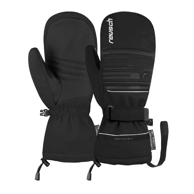 Reusch Kondor R-TEX XT Mitten Windproof, Waterproof, Breathable and Warm Unisex Mittens, Winter Gloves, Mittens, Snow Gloves, Ski Gloves for Men and Women, Black, 8