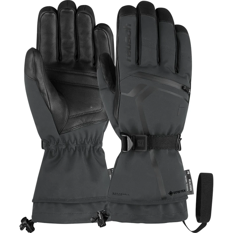 Reusch Down Spirit Gore-Tex Extra Warm, Waterproof, Windproof and Breathable Unisex Winter Gloves, Finger Gloves, Snow Gloves, Ski Gloves for Men and Women