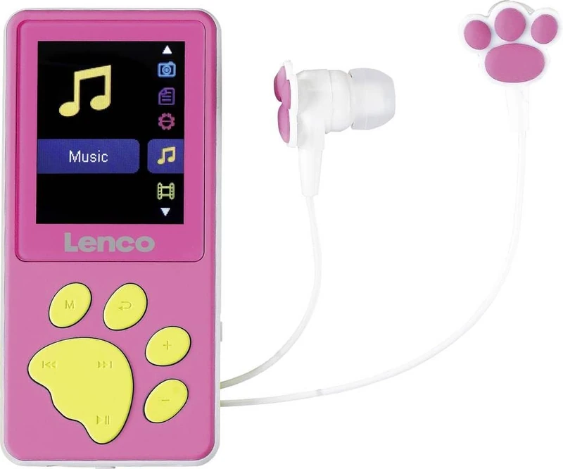 Lenco MP4 Player Xemio-560 MP4 Player 8GB Memory LCD Screen Pink