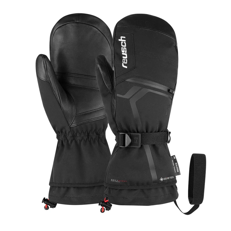 Reusch Unisex Mittens Down Spirit Gore-Tex Mittens 7702 Black/Silver 9.5