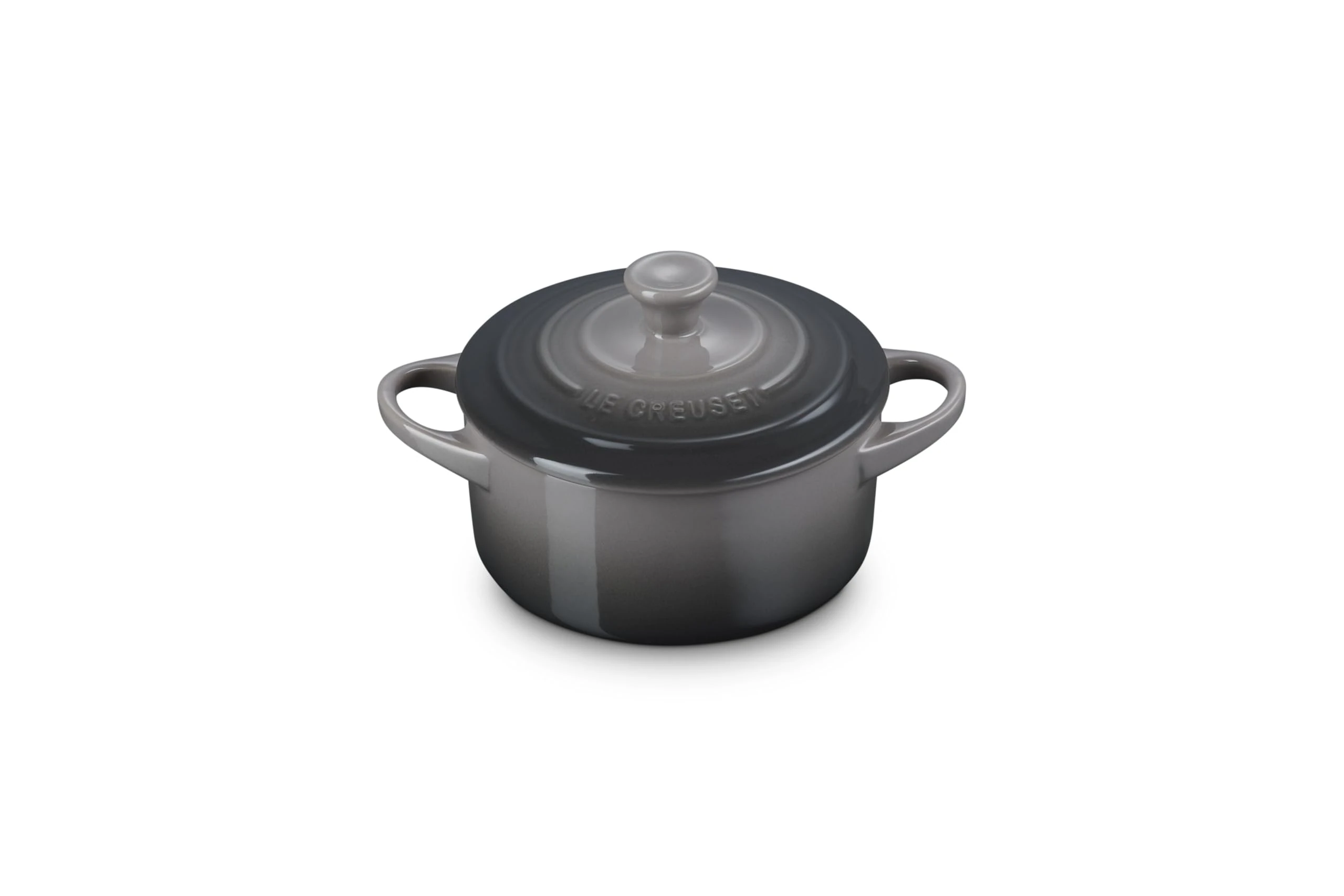 Le Creuset Stoneware Mini Round Cocotte, 14 oz, Oyster