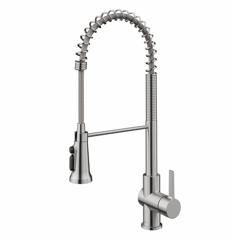Kraus KFF-1691SFS Britt 2-in-1 Commercial Style Pull-Down Single Handle Filter Kitchen Faucet for Reverse Osmosis or Water Filtration System, Spot Free Stainless Steel