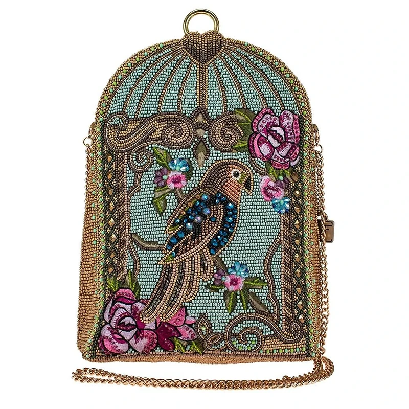 MARY FRANCES Pretty Parrot Crossbody Handbag, Multi