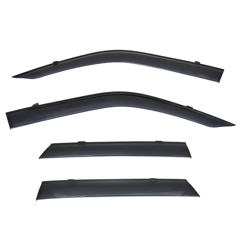 WellVisors Window Visors Wind Deflectors For 2021+ Ford Bronco Sport Smoke Tint Premium Series Rain Guards - Image 1