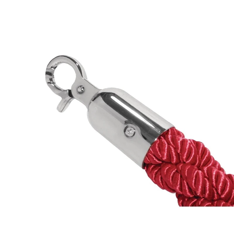 Bolero Red Twist Barrier Rope with Zinc Alloy Ends - Fits S653 and S651 Posts - L2.5m - Image 1