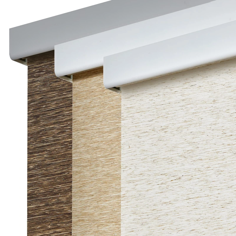 Persilux Light Filtering Window Shades, Free-Stop Cordless Roller Shades for Windows (Khaki 34" x 72") Natural Woven Fabric Thermal Insulation Privacy Roller Blinds for Indoor Windows, Home, Doors