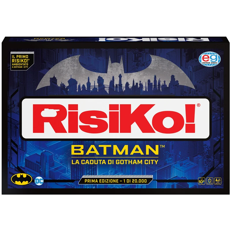 Spin Master - Editrice Giochi, Risk! Batman DC, strategy game, board game, 10 years and up, Italian version