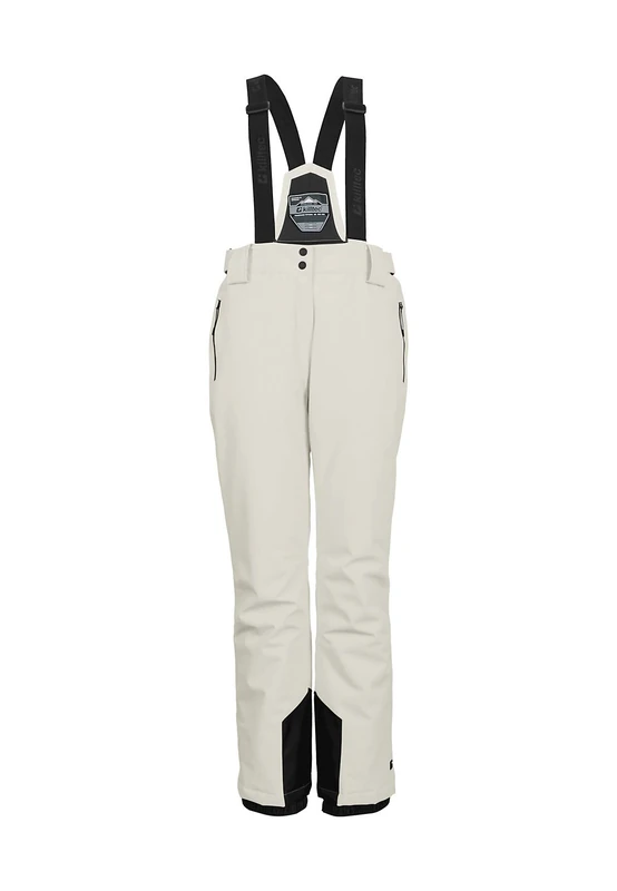Killtec 37559-000 Functional Ski Trousers with Removable Straps, Edge Protection and Snow Guard, White, 40 - Image 1