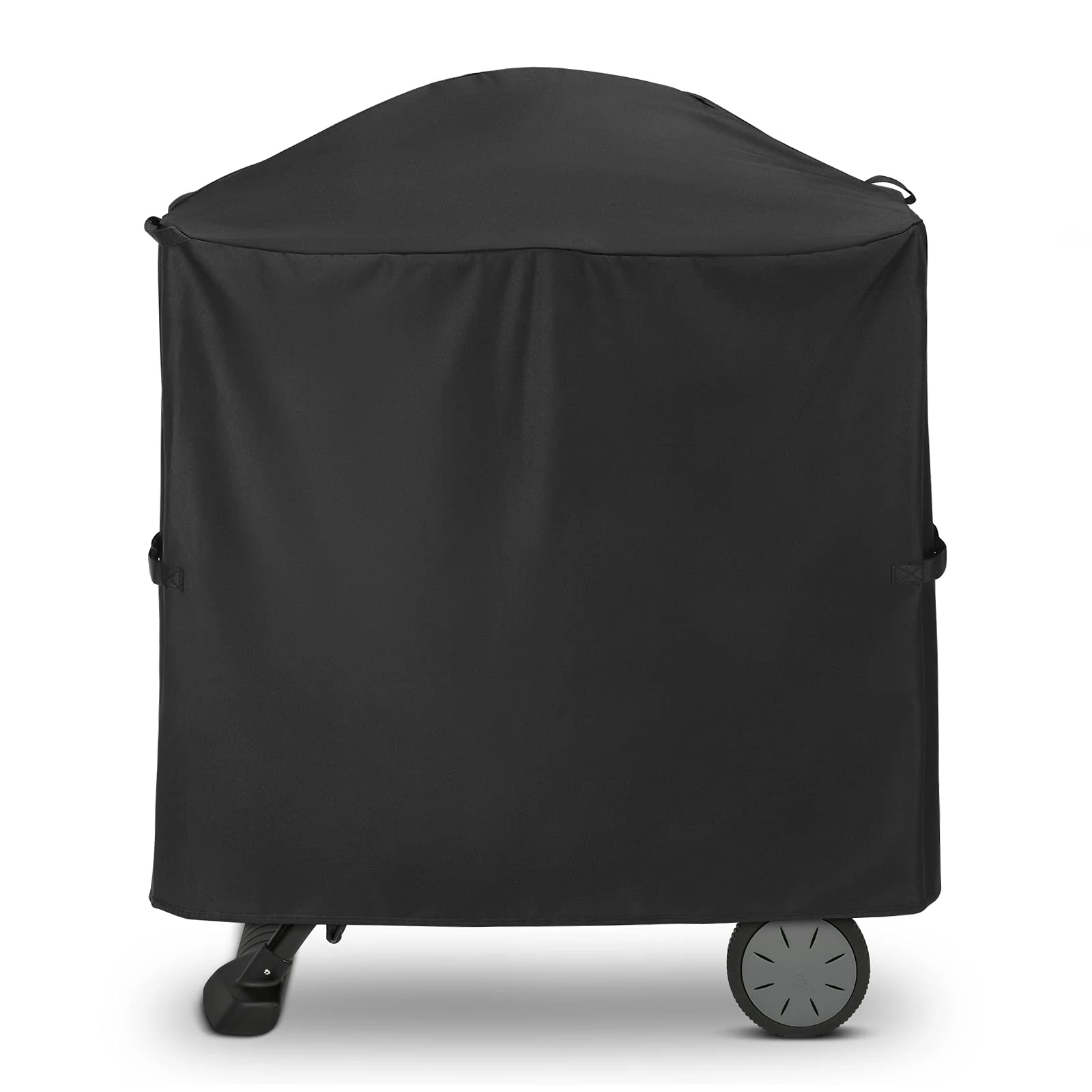 Unicook Grill Cover for Weber Q 100/1000 Q 200/2000 Grills with Portable Cart, Compared to Weber 7113, Heavy Duty Waterproof Full Length Portable Gasgrill Cover, Fade and UV Resistant Material, Black