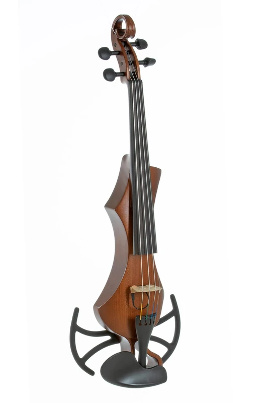 GEWA electric violin, electronic violin, Novita 3.0 3.0 gold-brown with adapter for shoulder rests, 4-string