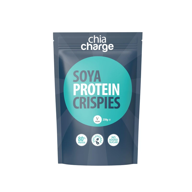80% Protein SOYA Crispies - High Protein for Adults and Kids - Healthy, Wheat Free Vegan Snack - Low Fat Food, No Sugar Crispies (250 g (Pack of 1), Unflavoured)