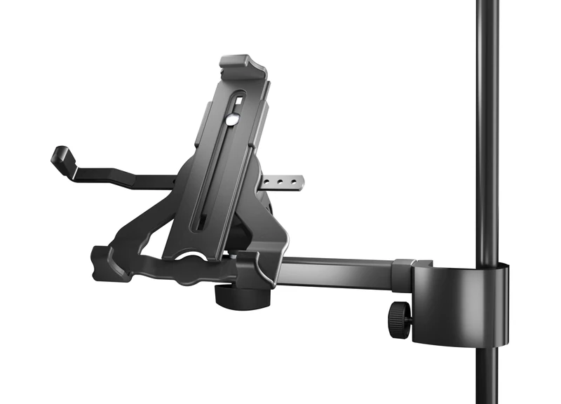 König & Meyer K&M 19743 Tablet PC Holder Biobased Plastic Accessory for Microphone Stands Tilting Suitable for Common Brands - Image 1