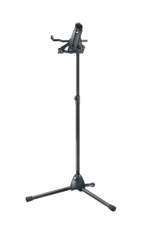 K&M 19775 Tablet PC Tripod, Bio-Based Plastic - Universal Tablet Fit, Tiltable Folding Mount for Popular Brands