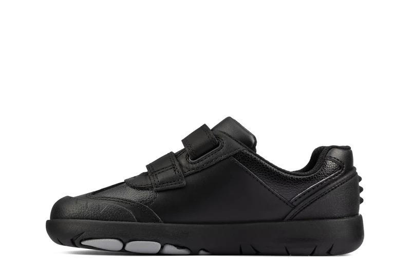 Clarks School Rex Stride Kid, Boys’, Black,