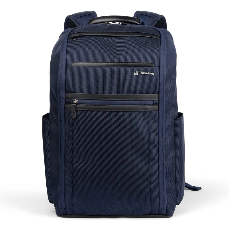 Travelpro Unisex's Crew Executive Choice 3 Carry on Slim Backpack Fits Up to 15.6” Laptops and Tablets, Men and Women, Patriot Blue