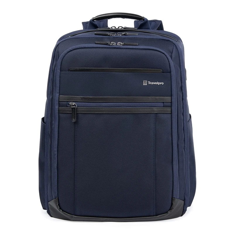 Travelpro Crew Executive Choice 3 Carry on Large Backpack Fits Up to 15.6” Laptops and Tablets, USB a and C Ports, Patriot Blue, L
