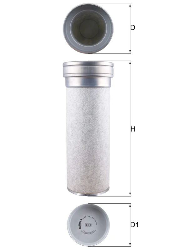 MAHLE LXS 361 Safety element for air filter