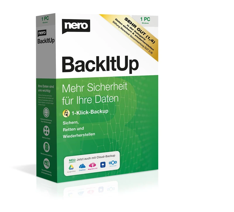 Nero BackItUp - Lifetime Backup Software for Windows 1 PC