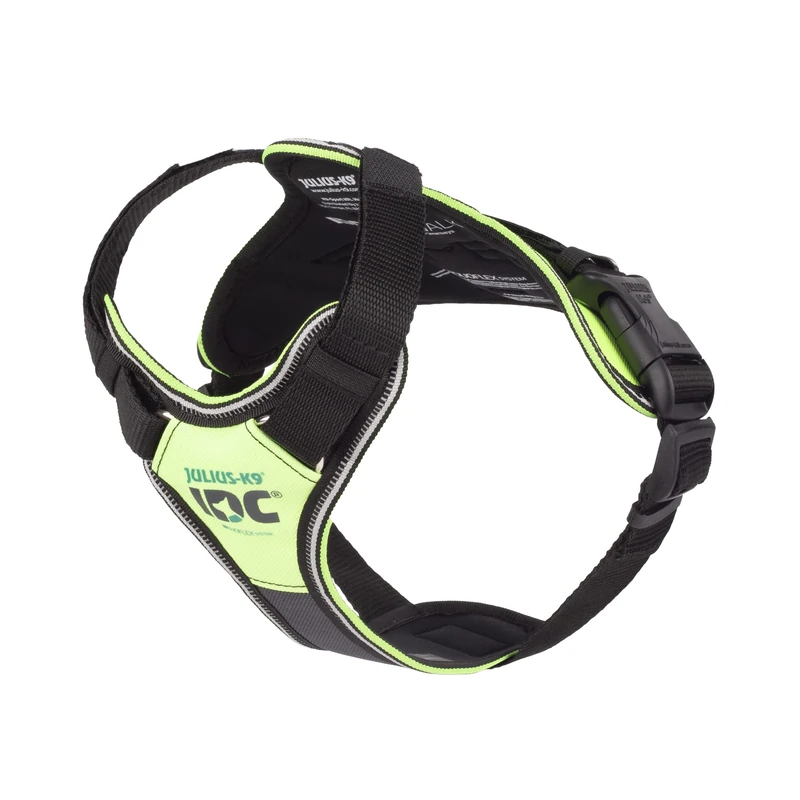 JULIUS-K9 IDC Longwalk Y-Harness, Neon-Gray, Size: XS