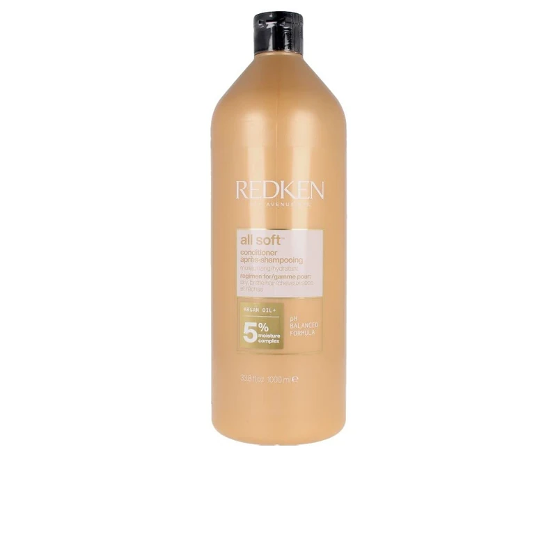 REDKEN 916-19956 All Soft Conditioner 1000 ml for adults, ideal for healthy-looking hair care and styling, 1000 ml