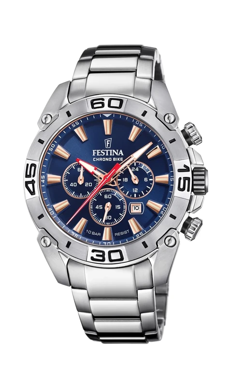 Festina Chronobike 2021 | Navy Blue Dial | Stainless Steel Bracelet F20543/4