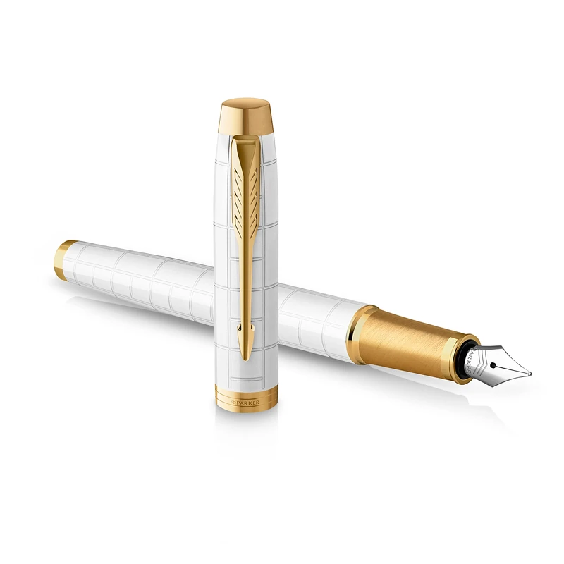 Parker IM Fountain Pen - Pearl Lacquer with Gold Trim