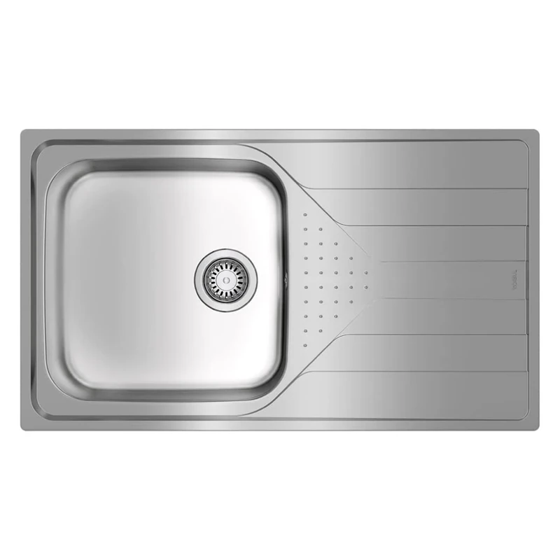 TEKA | Universe Built-in Sink | 1 Bowl | Right Drainer | Stainless Steel | 50 x 86 x 19.5 cm