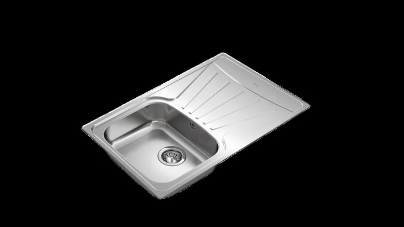 TEKA | StarBright Sink | 1 Bowl | Right Drainer | Stainless Steel | Polished Finish | 50 x 79 x 16 cm