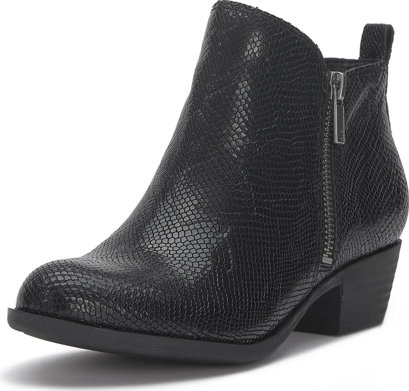 Lucky Brand Women's Basel Bootie Ankle Boot, Black, 5 UK