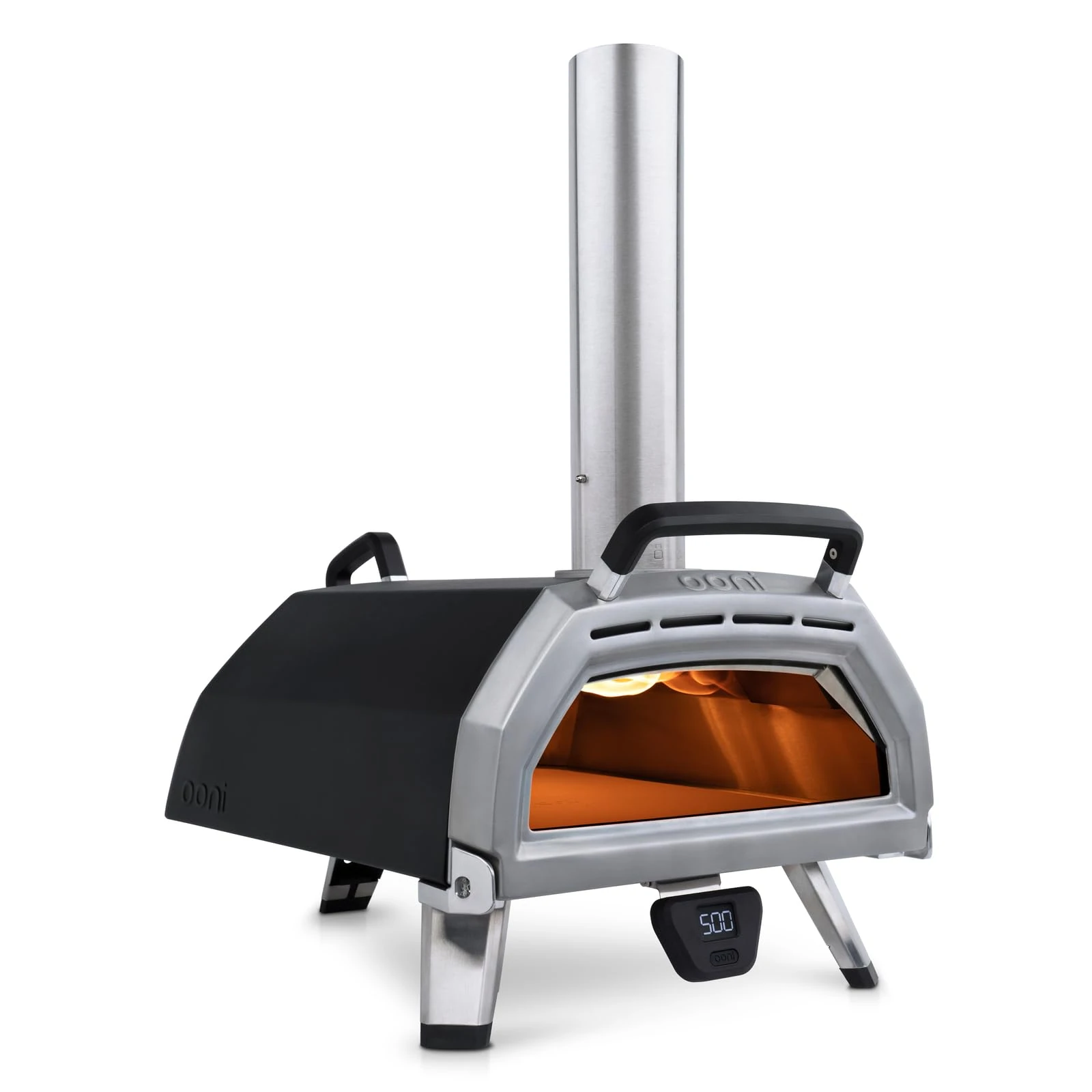 Ooni Karu 16 Multi-Fuel Pizza Oven - Outdoor Wood & Gas Fired Pizza Oven with Pizza Stone & Thermometer, Makes 16" Stonebaked Pizzas & More, Outdoor Cooking Grill
