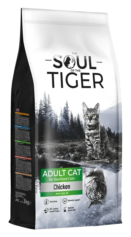 The Soul of the Tiger Cat Food - Chicken for Neutered Cats, 3kg